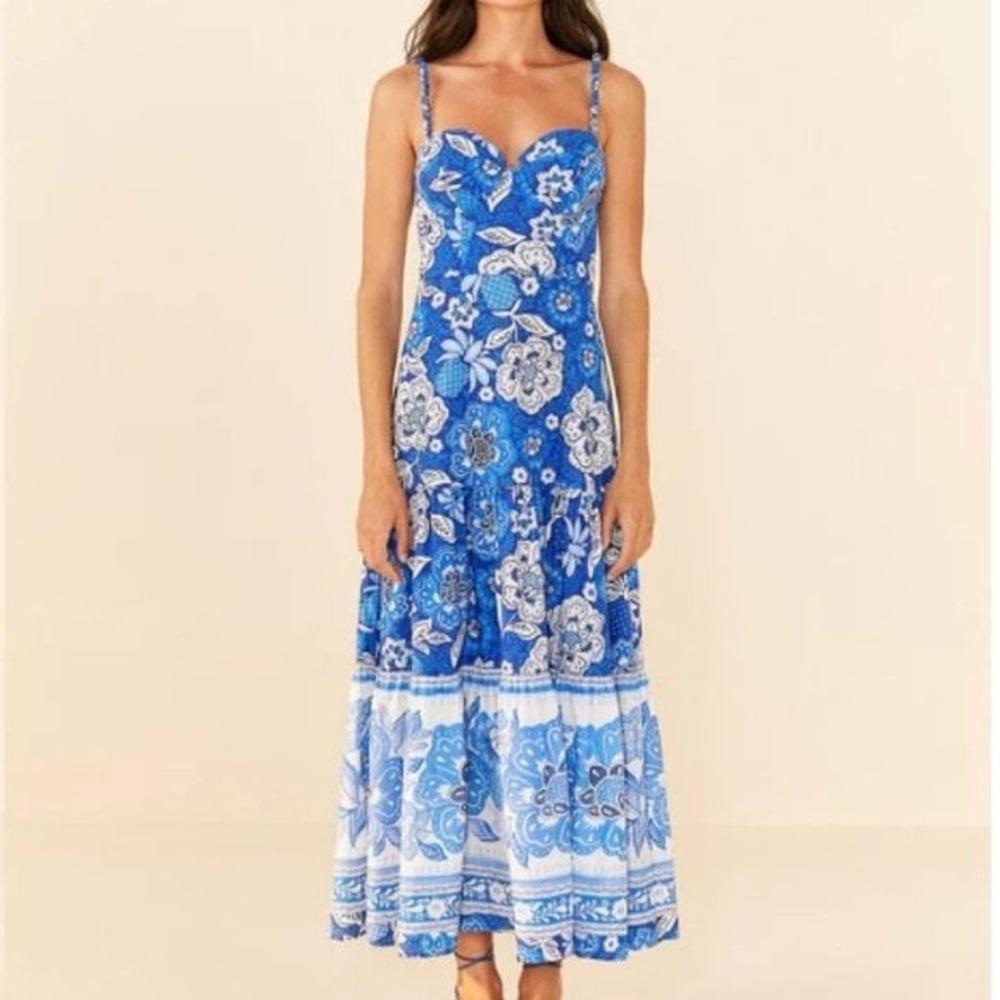 FARM Rio Blue flowers dress